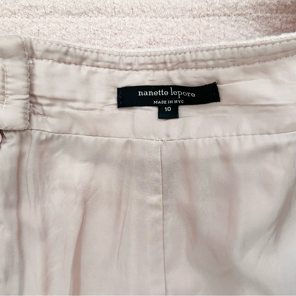 Nanette Lepore Soft Pink Wool Blend Skirt - Office / Tailored - Picture 9 of 15